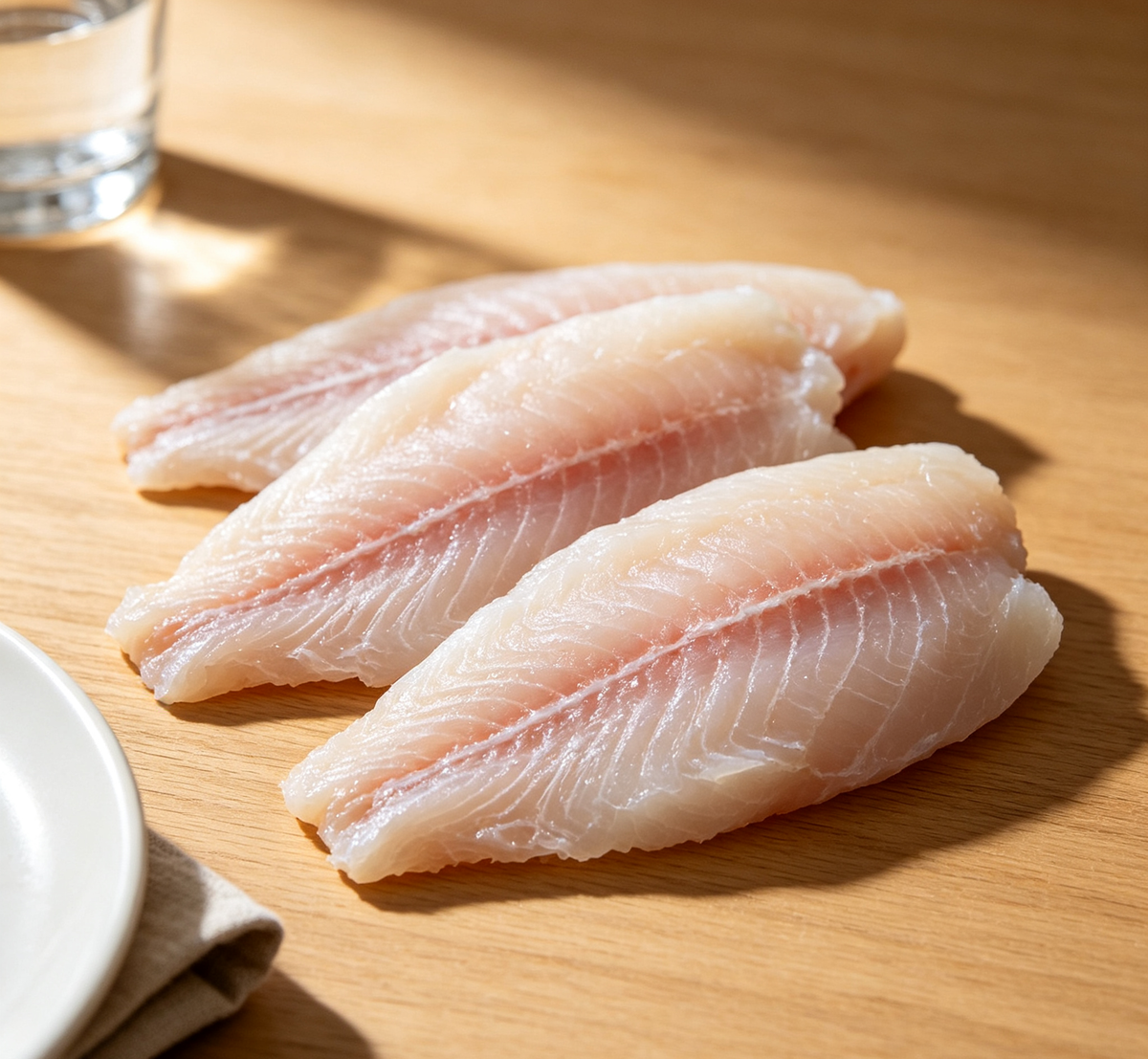 White portions with a soft pink cast and a clean cut face